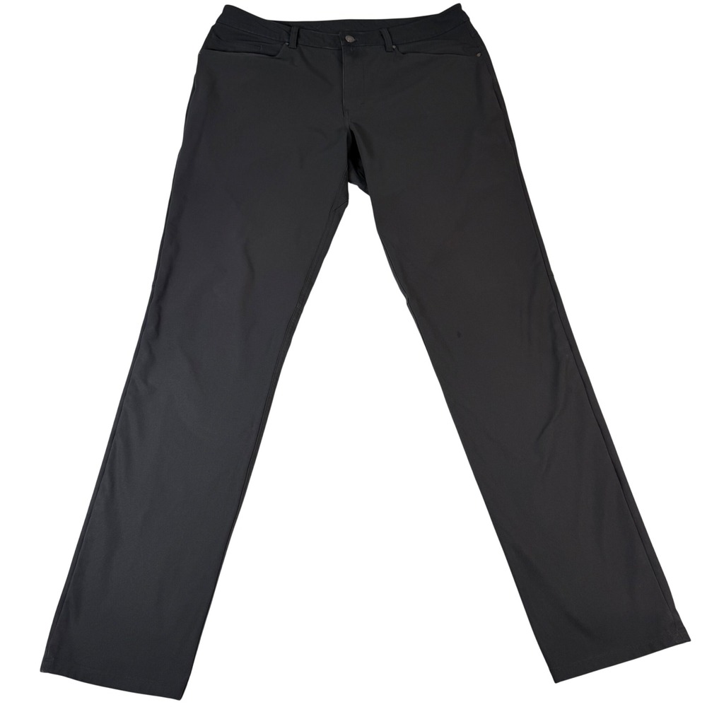 Lululemon ABC Pant Classic Men 36 Black Technical Stretch 5-Pocket Golf Trousers